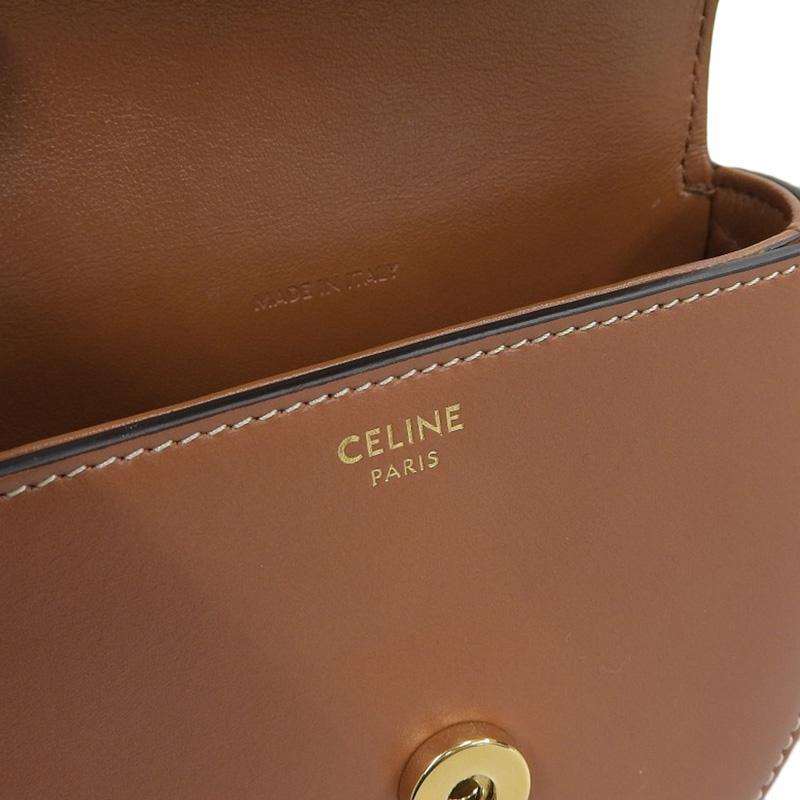CELINE（セリーヌ） ミニブザス キュイル トリオンフ ショルダーバッグ