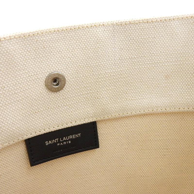 サンローラン SAINT LAURENT リヴゴーシュ ショルダーバッグ キャンバス/レザー ホワイト/ブラック 中古 新入荷 OB2254 | SAINT LAURENT | 06