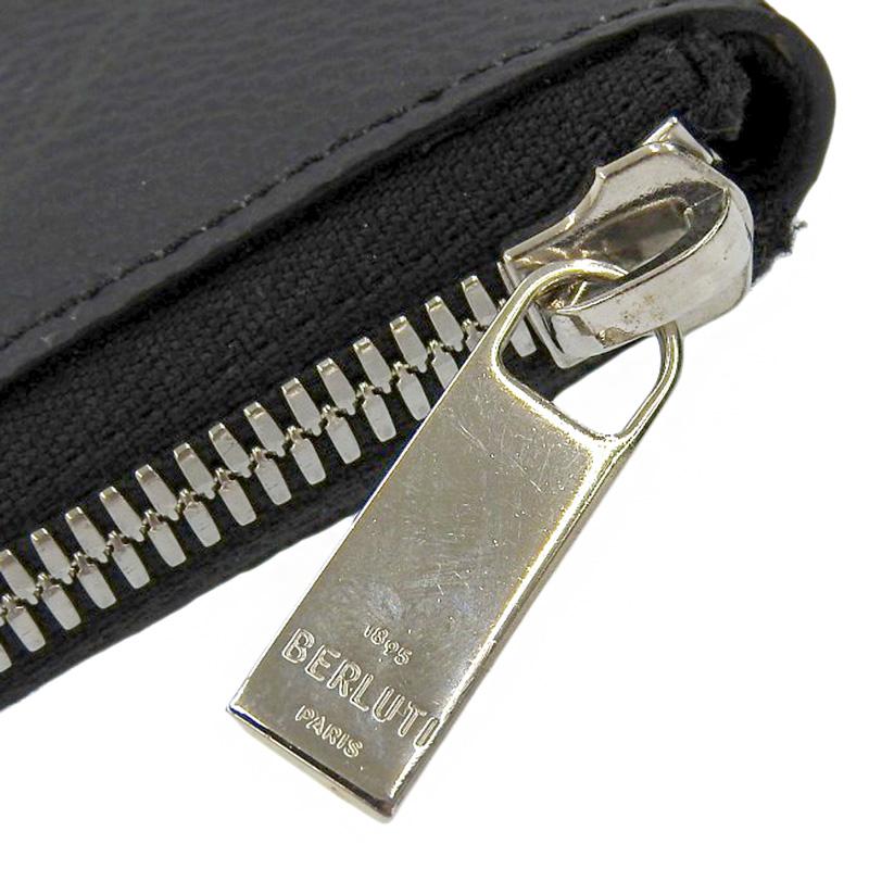 Berluti（ベルルッティ） クラッチバッグ レザー ブラック/パープル