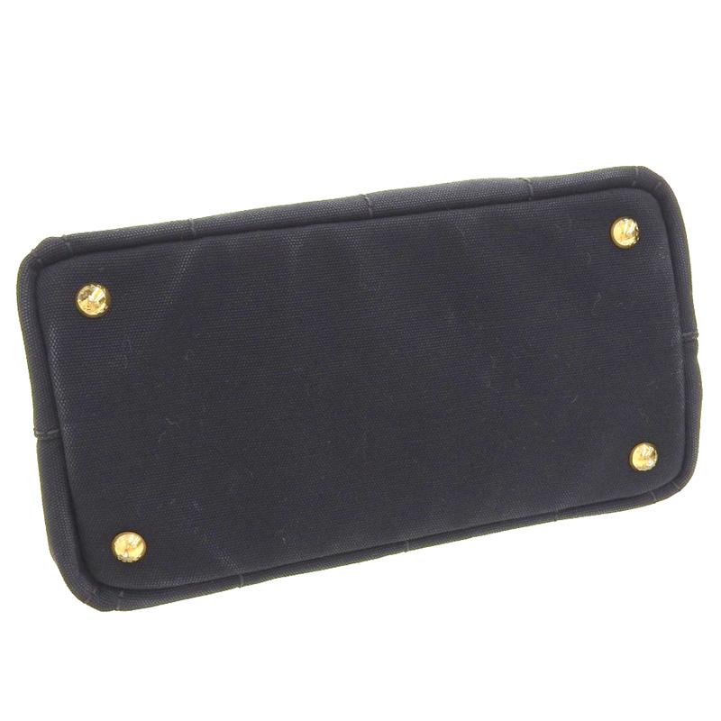 プラダ PRADA カナパ 2WAYバッグ ハンドバッグ ショルダーバッグ キャンバス ブラック 1BG439 中古 新入荷 OB2400_2