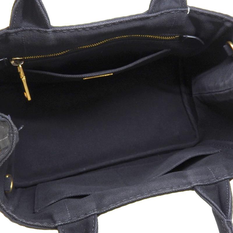 プラダ PRADA カナパ 2WAYバッグ ハンドバッグ ショルダーバッグ キャンバス ブラック 1BG439 中古 新入荷 OB2400_5