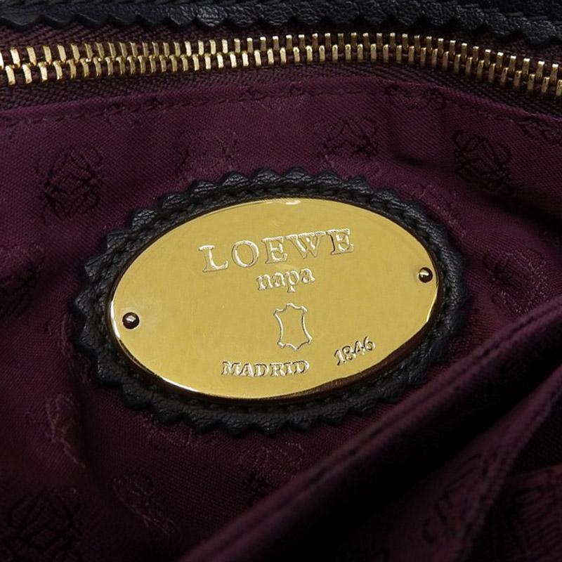 ロエベ LOEWE ポシェット フラメンコ22 フリンジ タッセル ショルダーバッグ レザー ブラック 中古 新入荷 OB2418 Flamenco（LOEWE） ロエベ LOEWE ポシェット フラメンコ22 フリンジ
