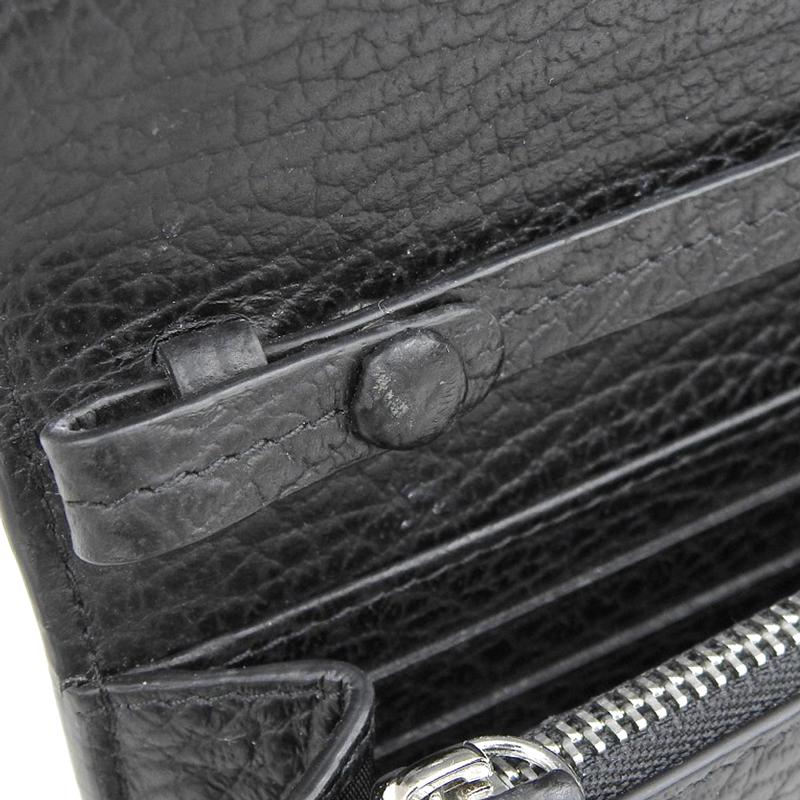 メゾンマルジェラ Maison Margiela チェーンウォレット ショルダーバッグ 4ステッチ レザー ブラック SA3UI0008 中古 新入荷 OB2714 Maison Margiela（メゾンマルジェラ） マルジェラ チェーン ウォレット