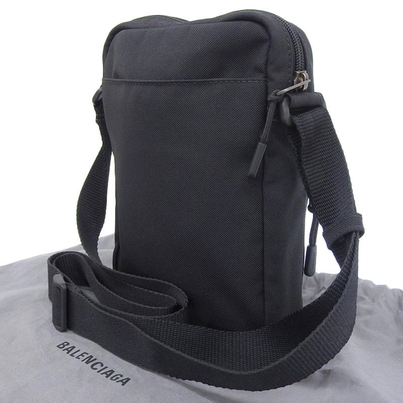 バレンシアガ BALENCIAGA バッグ レディース メンズ ブランド ショルダーバッグ ナイロン スポーツメッセンジャー ブラック 638657 黒 ロゴ ミニバッグ 斜め掛け おしゃれ 大人 シンプル 【中古】 BALENCIAGA - バレンシアガ BALENCIAGA バッグ レディース メンズ