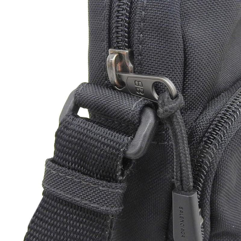 バレンシアガ BALENCIAGA バッグ レディース メンズ ブランド ショルダーバッグ ナイロン スポーツメッセンジャー ブラック 638657 黒 ロゴ ミニバッグ 斜め掛け おしゃれ 大人 シンプル 【中古】 BALENCIAGA - バレンシアガ BALENCIAGA バッグ レディース メンズ