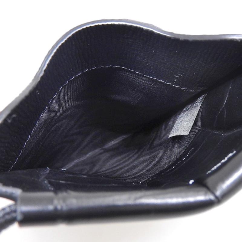 メゾンマルジェラ Maison Margiela ショルダーバッグ スマホホルダー フォンショルダー レザー 黒 SA2VZ0001P5490 中古 新入荷 OB2490 Maison Margiela（メゾンマルジェラ） ショルダーバッグ スマホ