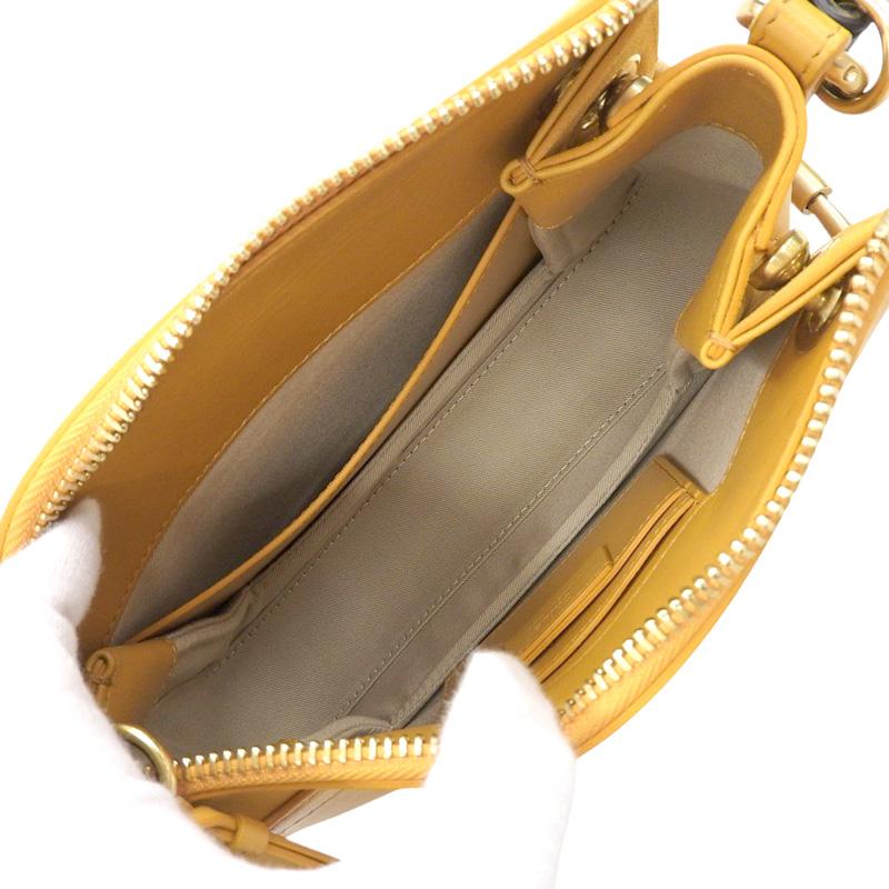 クロエ CHLOE 2WAYバッグ 肩掛け 斜め掛け ショルダーバッグ レザー イエロー ブラック 中古 新入荷 OB2511 Chloe（クロエ） CHLOE 2WAYバッグ 肩掛け 斜め掛け ショルダーバッグ
