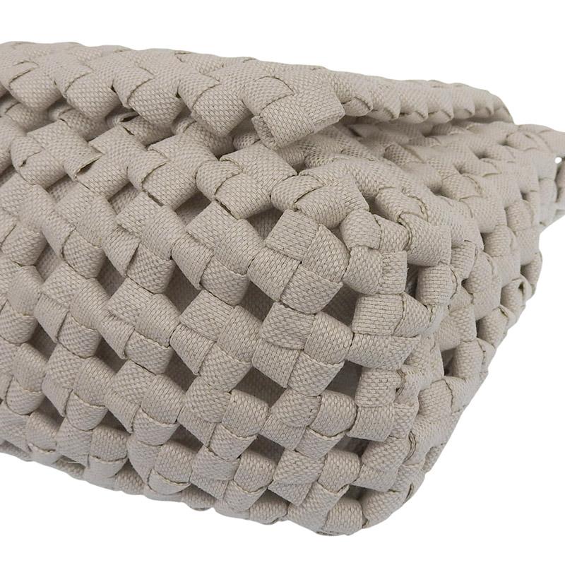 ボッテガヴェネタ BOTTEGA VENETA ショルダーバッグ キャンバス/レザー アイボリー 603162 中古 新入荷 OB2584 BOTTEGA VENETA（ボッテガ・ヴェネタ） ショルダーバッグ キャンバス