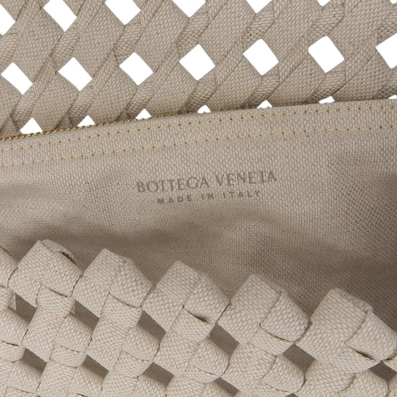 ボッテガヴェネタ BOTTEGA VENETA ショルダーバッグ キャンバス/レザー アイボリー 603162 中古 新入荷 OB2584 BOTTEGA VENETA（ボッテガ・ヴェネタ） ショルダーバッグ キャンバス