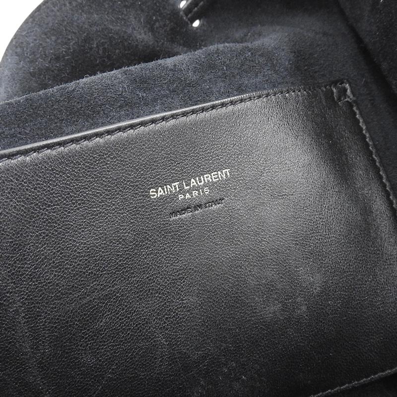 サンローラン SAINT LAURENT PARISV2 ショルダーバッグ ポーチ ラムスキン ブラック 804302 中古 新入荷 OB2615 SAINT LAURENT サンローラン PARISV2 ショルダーバッグ ポーチ
