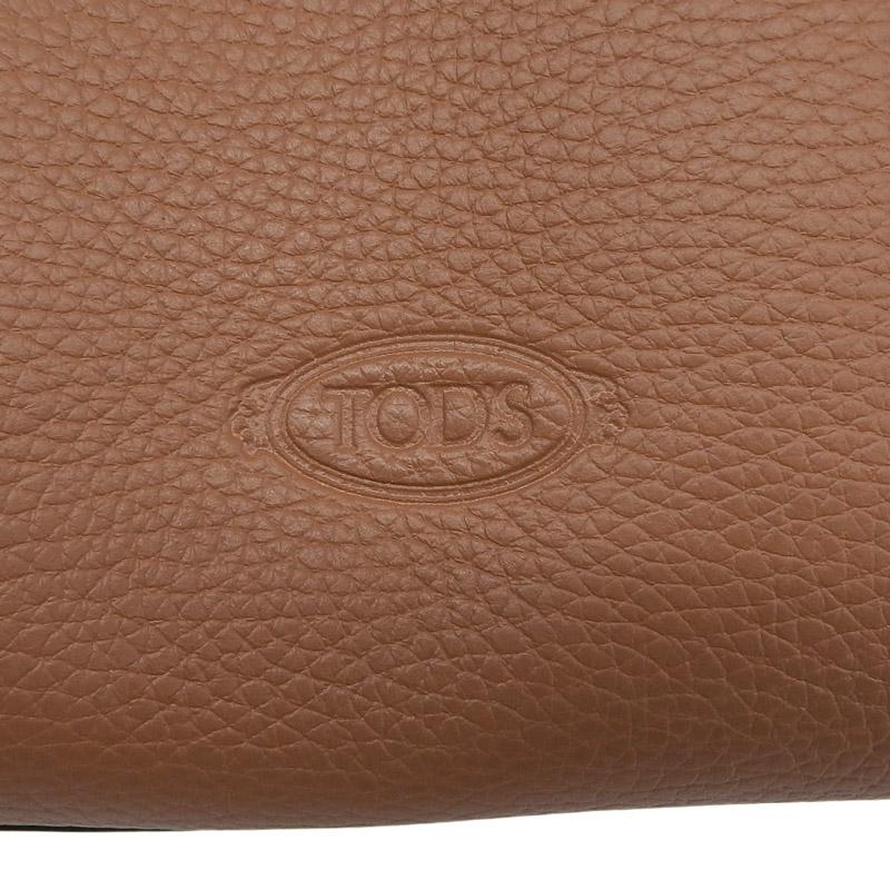 トッズ TOD'S Tタイムレス マイクロ 2WAY ハンドバッグ ショルダーバッグ レザー ブラウン 中古 新入荷 OB2657 TOD'S（トッズ） TOD'S Tタイムレス マイクロ 2WAY ハンドバッグ