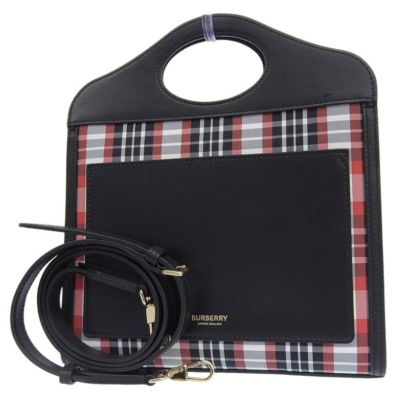 BURBERRY ボディバッグ ブラック ポケット有 THE POCKET BAG バーバリー BURBERRY ポケットバッグ 2WAY