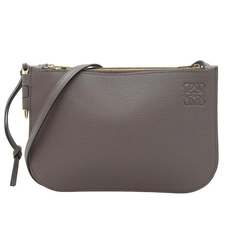 LOEWE（ロエベ） ゲートダブルジップ ショルダーバッグ レザー