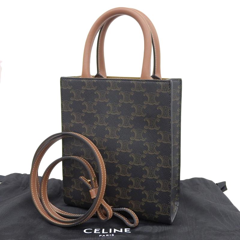CELINE（セリーヌ） ミニ バーティカル カバ 2WAYバッグ ハンドバッグ