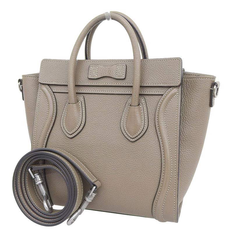 CELINE（セリーヌ） ラゲージ ナノショッパー 2WAYバッグ ハンドバッグ