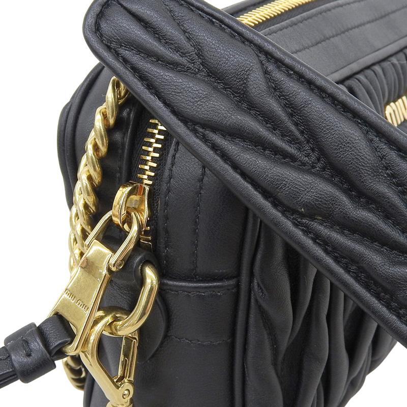 miu miu（ミュウミュウ） マテラッセ ショルダーバッグ チェーン