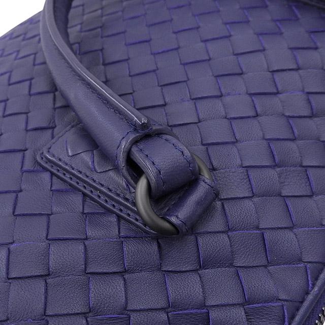 美品 ボッテガヴェネタ ショルダーバッグ イントレチャート ネイビー BOTTEGA VENETA（ボッテガ・ヴェネタ） イントレチャート 2WAYバッグ