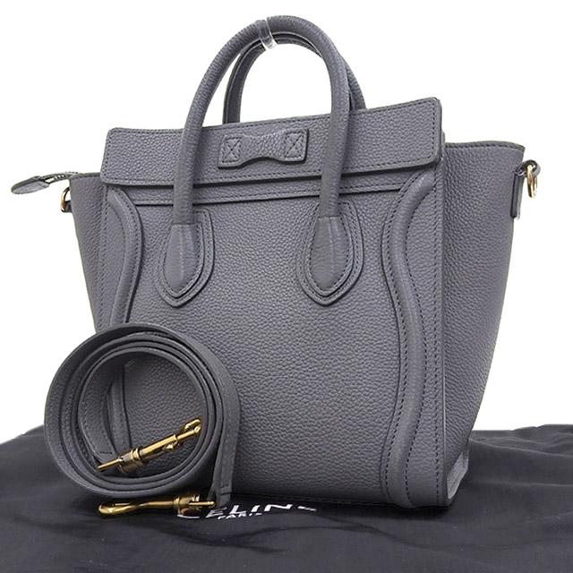 はなママ様　セリーヌ　ラゲージ　ナノショッパー　ハンドバッグ　グレー　4287 はなママ様 セリーヌ ラゲージ ナノショッパー ハンドバッグ グレー