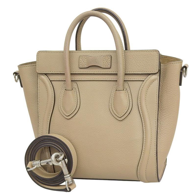 CELINE（セリーヌ） ラゲージ ナノショッパー 2WAYバッグ ハンドバッグ