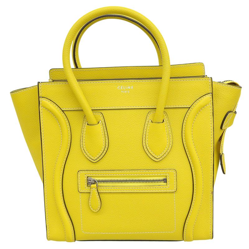 CELINE（セリーヌ） ラゲージ マイクロショッパー ハンドバッグ レザー