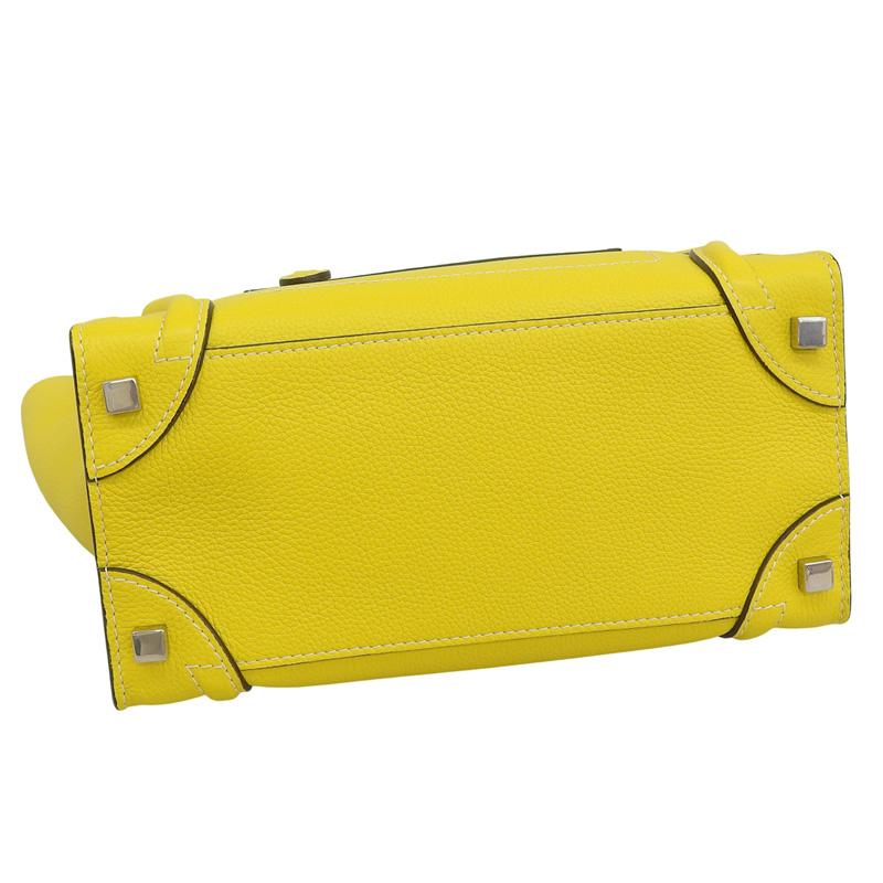 CELINE（セリーヌ） ラゲージ マイクロショッパー ハンドバッグ レザー