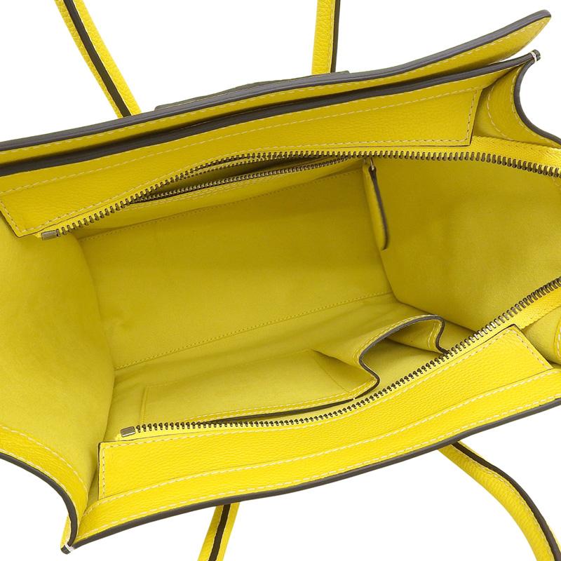 CELINE（セリーヌ） ラゲージ マイクロショッパー ハンドバッグ レザー