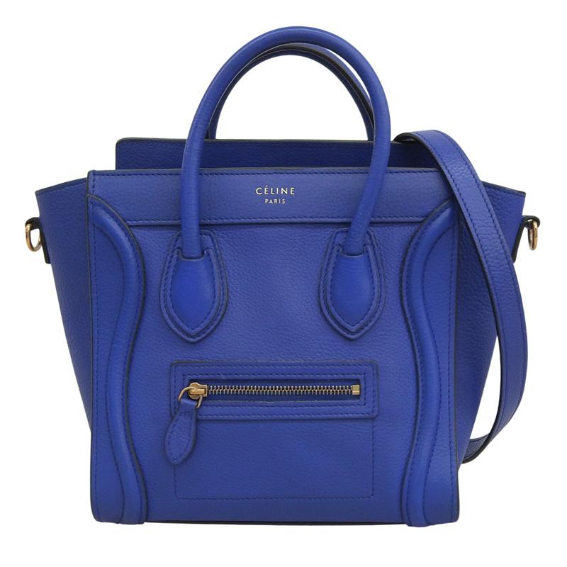 CELINE セリーヌ ラゲージ ナノ ハンドバッグ 2wayショルダーバッグ CELINE（セリーヌ） ラゲージ ナノショッパー 2WAYバッグ ハンドバッグ