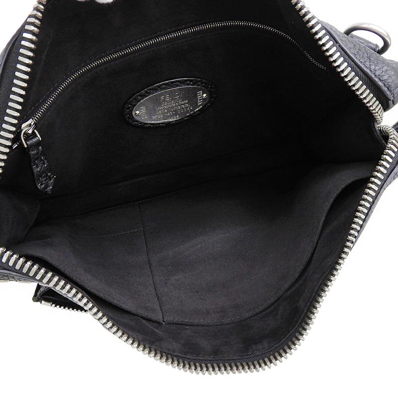 フェンディ FENDI セレリア ショルダーバッグ レザー ブラック 7VA407 中古 新入荷 OB2760 SELLERIA（FENDI） フェンディ FENDI セレリア ショルダーバッグ