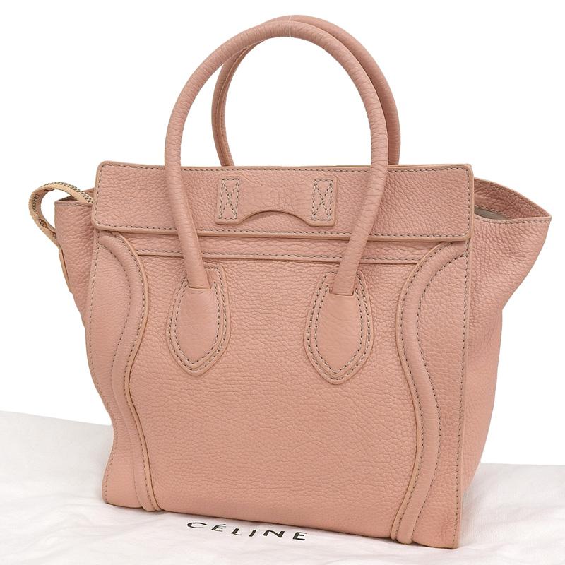 CELINE（セリーヌ） ラゲージ マイクロショッパー ハンドバッグ レザー