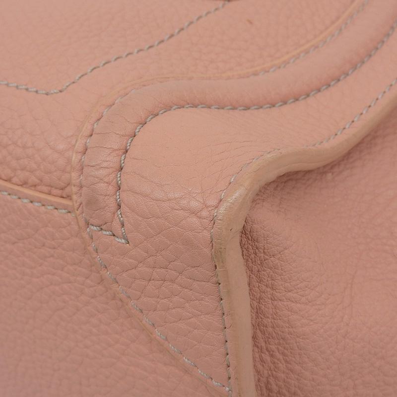 CELINE（セリーヌ） ラゲージ マイクロショッパー ハンドバッグ レザー