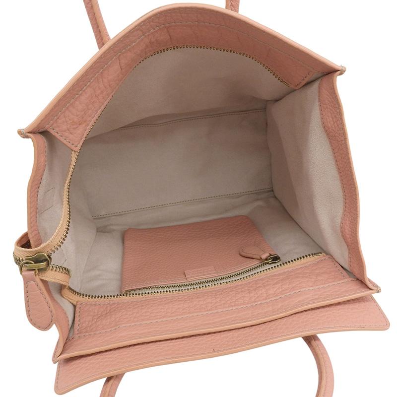 CELINE（セリーヌ） ラゲージ マイクロショッパー ハンドバッグ レザー