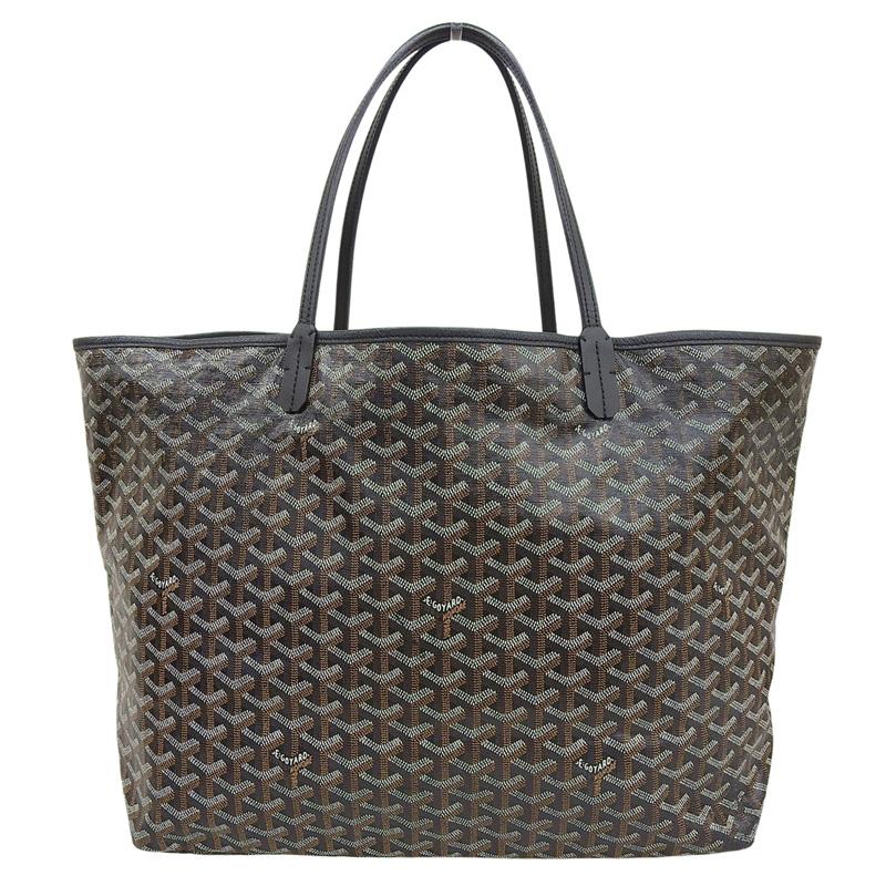 GOYARD ゴヤール サンルイPM トートバッグ ショルダー ハンド 中古 GOYARD（ゴヤール） サンルイPM トートバッグ PVC/レザー ブラック