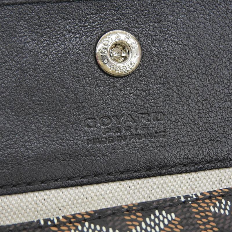 GOYARD（ゴヤール） サンルイPM トートバッグ PVC/レザー ブラック