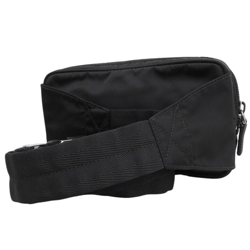 プラダ PRADA ボディバッグ ベルトバッグ ウエストバッグ ナイロン/レザー ブラック 中古 新入荷 OB2813 プラダ PRADA ボディバッグ ベルトバッグ ウエストバッグ ナイロン