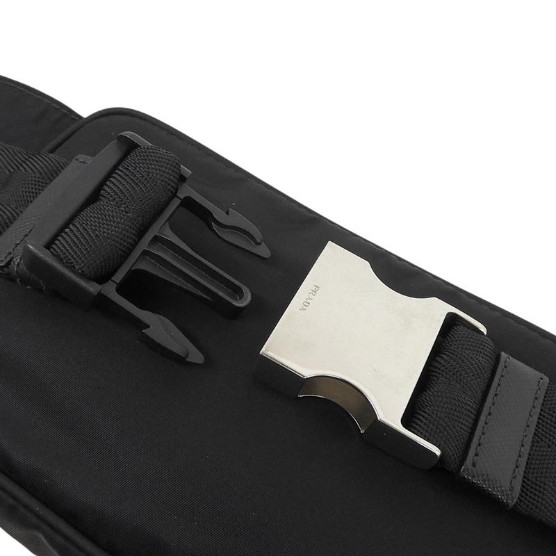 プラダ PRADA ボディバッグ ベルトバッグ ウエストバッグ ナイロン/レザー ブラック 中古 新入荷 OB2813 プラダ PRADA ボディバッグ ベルトバッグ ウエストバッグ ナイロン