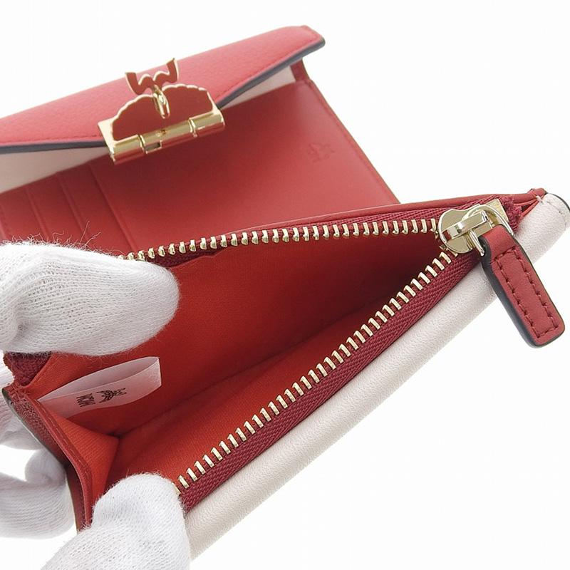 MCM エムシーエム パトリシア カラーブロックヴィセトス 三つ折り財布  