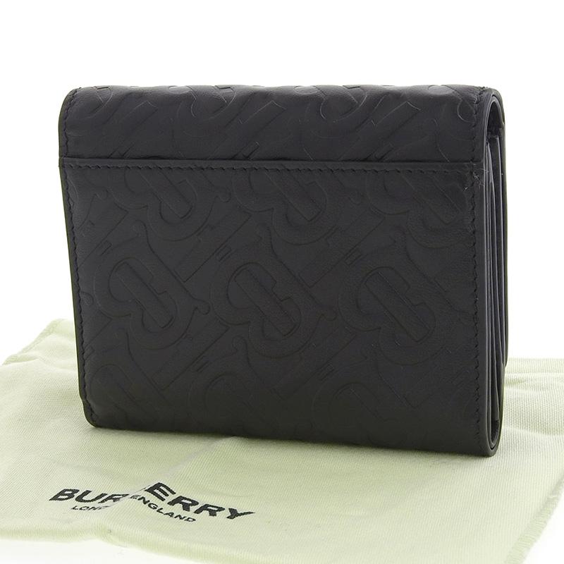 BURBERRY バーバリー 三つ折り財布 コンパクトウォレット レザー 