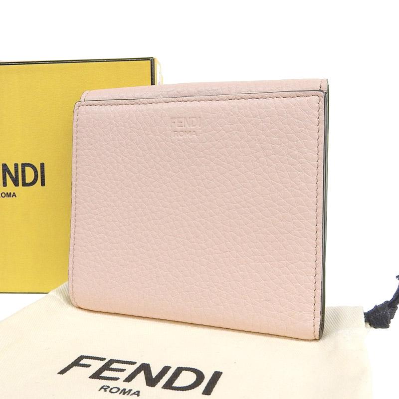 FENDI財布「ピーカブー」日本限定 ピンク×ゴールド FENDI財布