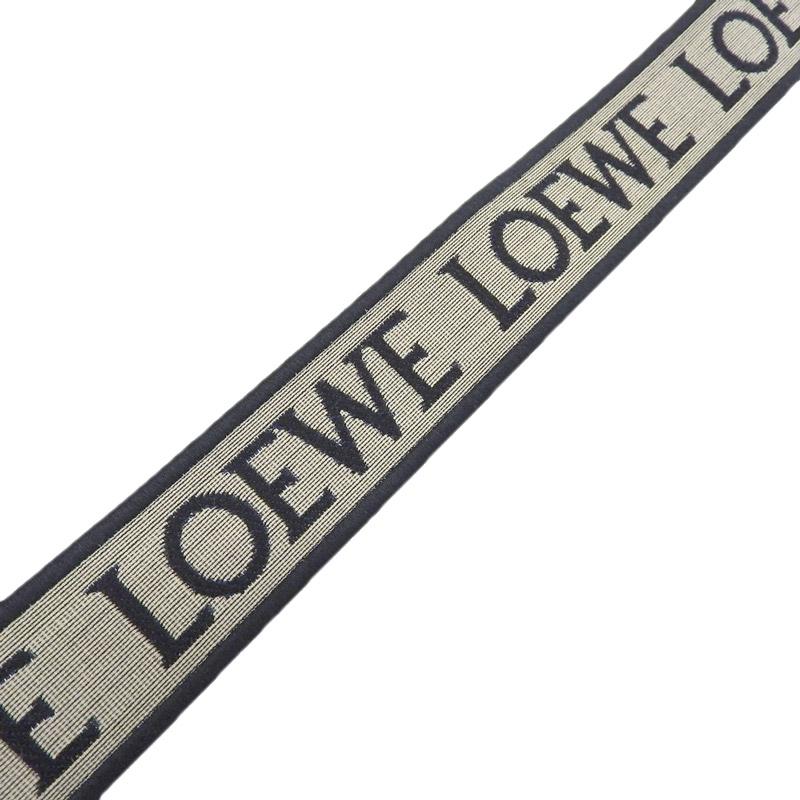 LOEWE（ロエベ） ショルダーストラップ アナグラム キャンバス レザー