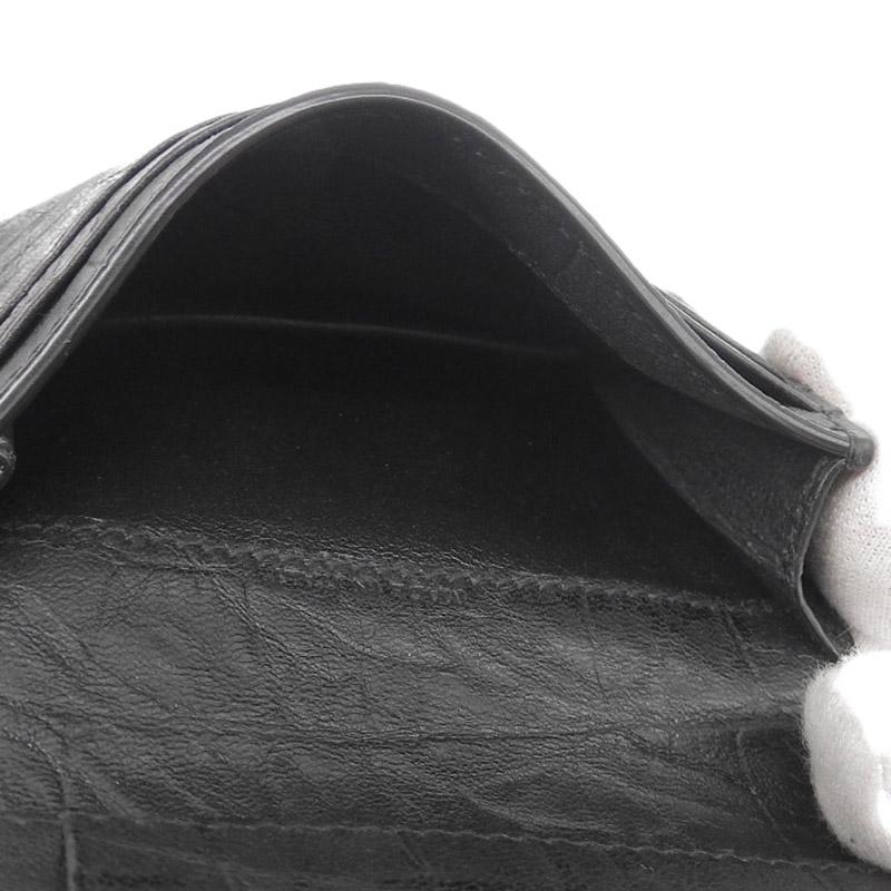 SAINT LAURENT サンローラン カードケース 名刺入れ レザー ブラック