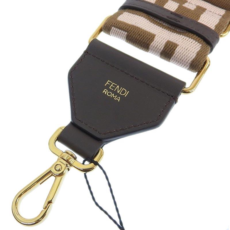 【専用】 フェンディ ショルダーストラップ キャンバス×レザー ズッカ フェンディ ストラップユー ショルダーストラップ キャンバス