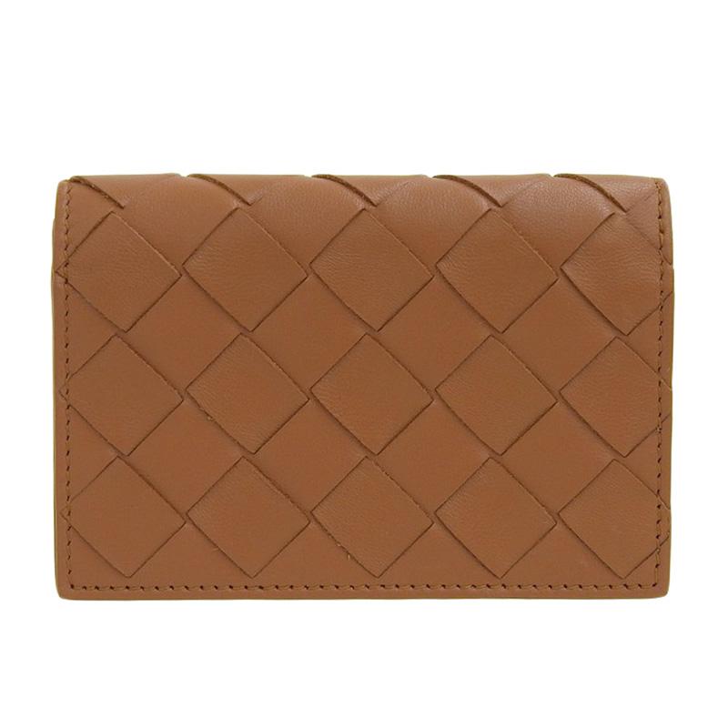 【美品✨】ボッテガヴェネタ イントレチャート カードケース 名刺入れ ブラウン BOTTEGA VENETA ボッテガヴェネタ カードケース/名刺入れ