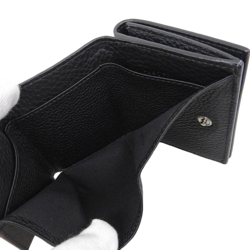 フェンディ FENDI 三つ折り財布 コンパクトウォレット レザー グレー 7M0280 中古 新入荷 OBB0583 FENDI（フェンディ） 三つ折り財布 コンパクトウォレット レザー