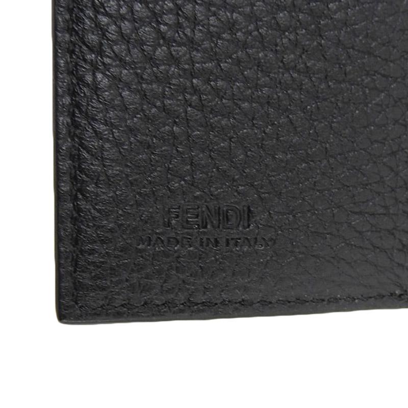 フェンディ FENDI 三つ折り財布 コンパクトウォレット レザー グレー 7M0280 中古 新入荷 OBB0583 FENDI（フェンディ） 三つ折り財布 コンパクトウォレット レザー