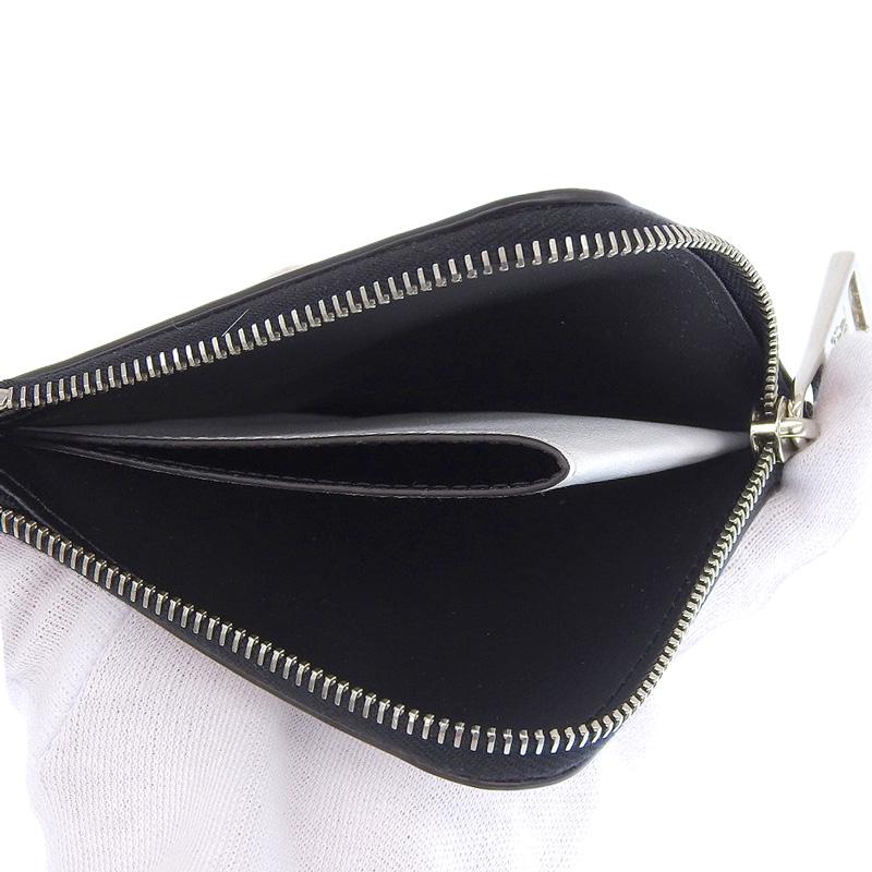 モンクレール MONCLER CARTOON FLAT WALLET SMALL コミックプリント ケース 小銭入 レザー 白 黒 6C00002 M3188 中古 新入荷 OBB0596 MONCLER（モンクレール） MONCLER CARTOON FLAT WALLET SMALL コミック