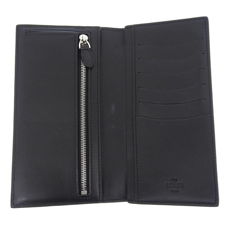 ベルルッティ BERLUTI カリグラフィーサンタル 長財布 ロングウォレット レザー ブラック 中古 新入荷 OBB0602 Berluti（ベルルッティ） カリグラフィーサンタル 長財布 ロング