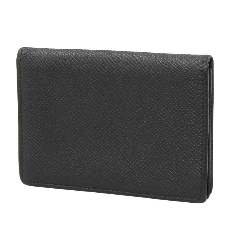 BVLGARI（ブルガリ） カードケース 名刺入れ レザー ブラック 中古 新