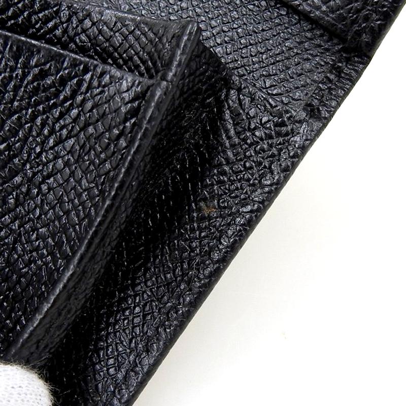 BVLGARI（ブルガリ） カードケース 名刺入れ レザー ブラック 中古 新