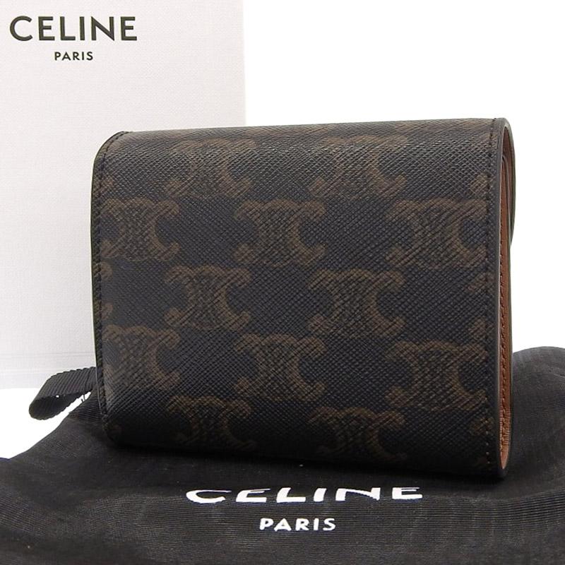 TRIOMPHE セリ−ヌ CELINE トリオンフ スモール フラップウォレット  