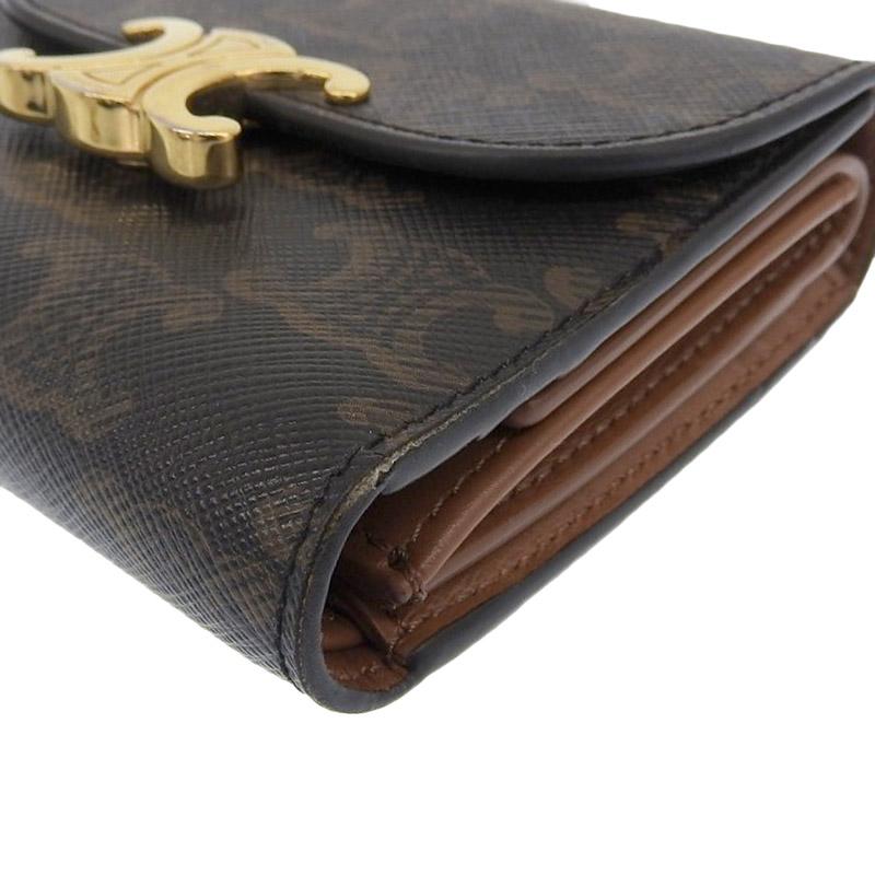 TRIOMPHE セリ−ヌ CELINE トリオンフ スモール フラップウォレット  